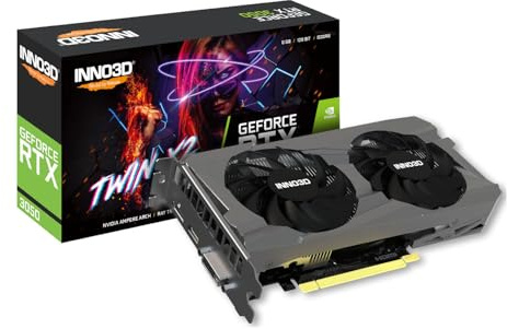INNO3D NVIDIA GEFORCE RTX 3050 Twin X2 V2 6GB GDDR6 96-bit PCIe 4.0 Gaming Scheda grafica - N30502-06D6-1880VA60