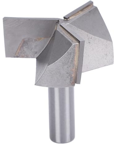 Fresa per Pulizia Gambo, Fresa a Disco per Scanalature a Gambo, Fresa per Superfici a 3 Taglienti per Legno Tenero e Duro 12x50 Mm