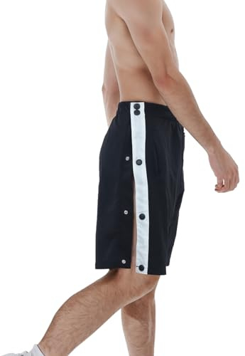 Pantalon de Rééducation pour Homme sur Le Côté Shorts et Bermuda Pantacourt Taille Élastiquée Short de Plage avec Boutons-Pression Short de Sport Léger Bermuda Homme d'été Vacances Et Plage