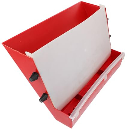 Abaodam Automatic Quail Feeder Plastic Food Box Ladder Style Poultry Feed Container for Pigeons Chickens and Birds Random Color