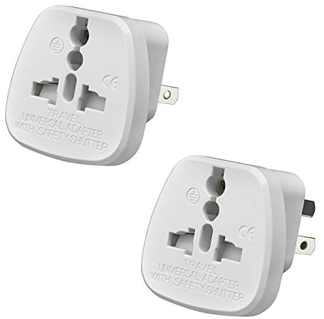 TEC UK - Australia Power Adaptor,UK to China Plug for visitors from UK to Australia, China and New Zealand (Pack of 2)