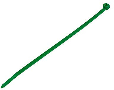 Poly Pool PP7520.8 - Juego de 100 bridas para cables, 4,8 x 200 mm, diámetro de sujeción de 3 a 50 mm, color verde