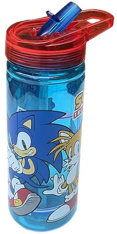 CARTOON Gourde Tritan Sonic Knuckles Tails Ecozen avec bec pliable bouteille pour enfants 580 ml sans BPA