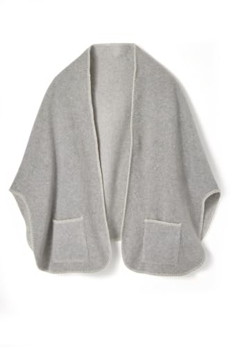 Damart Mixte 66236 Châle D'intérieur, GRIS CHINE, Taille Unique EU