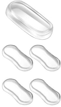5 Stück Toilettensitz Stoßdämpfer Set, Silikon stark haftende Toilettensitze Deckel Stoßdämpfer, Toilettendeckel Gummipads für, Haus, Hotel und Krankenhaus Toiletten und Toiletten Teile Bad Armaturen