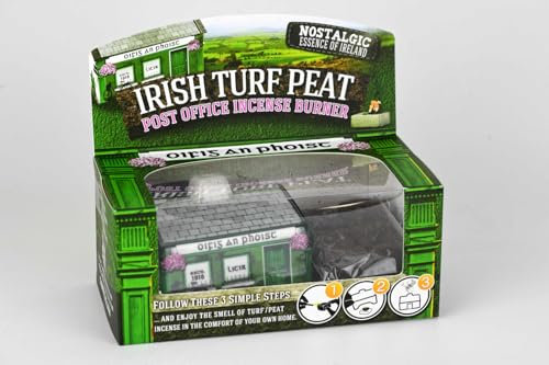 Irish Post Office Turf/Peat Ceramic Incense Burner Set