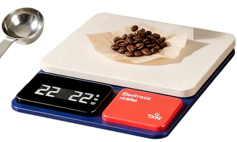 Wezalget Báscula De Cocina | 0,1 g Alta Precisión Función Tara | Báscula de Precisión para Alimentos para Cocinar,Para Café, Pan, Condimentos, Postres, Hogar, Panadería, Restaurante, Catering, Camión