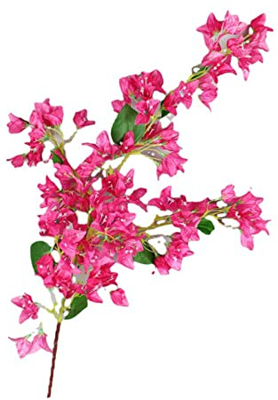 Naroote Naroote Konstgjord Siden Bougainvillea Grenar Levande Rosa Röda Konstblommor för Bröllopsdekoration, 120 Cm Långa Stjälkar för Rum, Fester