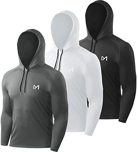 MEETYOO Magliette Uomo, Maglie a Maniche Lunghe T Shirt Sportiva per Corsa Fitness Gym