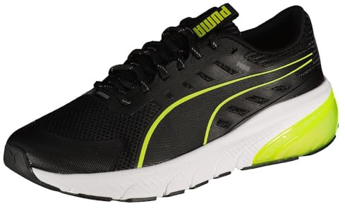 PUMA Unisex Cell Glare Road löparsko, Puma svart lime pow, 38 EU