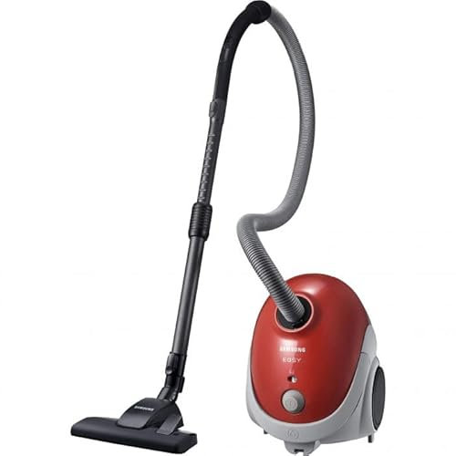 Samsung Aspirateur avec sac VCC52U6V3R/BOL, 750 W, 2,5 L, 34 kWh/an, Niveau sonore 80 dB, Enrouleur automatique du câble, Fixation dans un espace restreint, Longueur du câble 6 m, Rouge