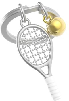 METALMORPHOSE - Porte-clés Métal 3D Tennis - Passion Sport, Cadeau Homme, Cadeau Femme