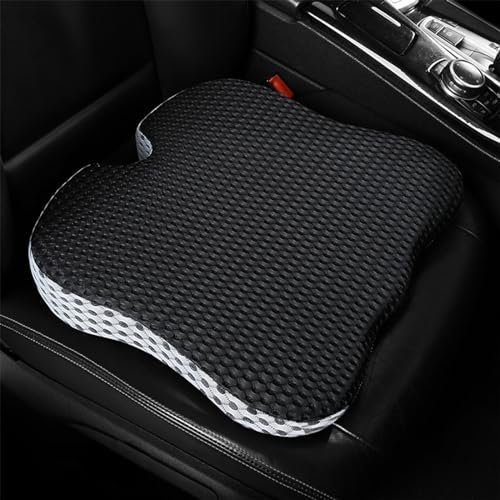 HAMON Keilkissen Stuhl, Sitzkissen Auto Orthopädisch Autositzkissen Memory Foam Autositzauflage Orthopädisches Sitzkissen für Autositz-Ergonomisches Sitzkissen (Schwarz)