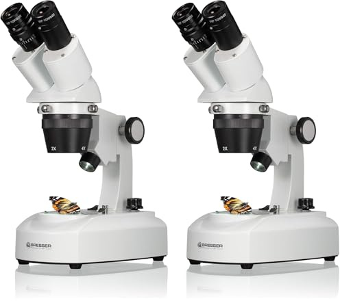 Bresser 5803100 Stereomicroscopio Researcher ICD LED 20x-80x (Confezione da 2)