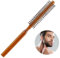Spazzola Rotonda per Capelli in Legno, Piccola Spazzole Asciugatura da Uomo Round Brush per Capelli Mini Pettin Spazzola Arricciacapelli Bagnati Frangia Barba Styling Asciugare con il Phon Lisciare