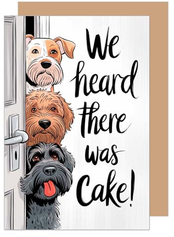 Edition Seidel Premium Birthday Card with Envelope Greeting Happy Birthday for Him or Her Best Friend Man Woman Mum Dad Dog Lover (G3636 SW024)