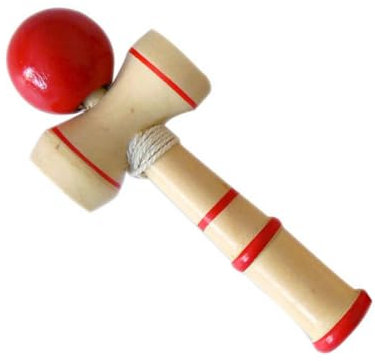 Holz Kendama Blue Ball Cup Toy klassisches Japanisches Ausgleichsqualifizierspiel Holzkenntnis Spielzeug, 1