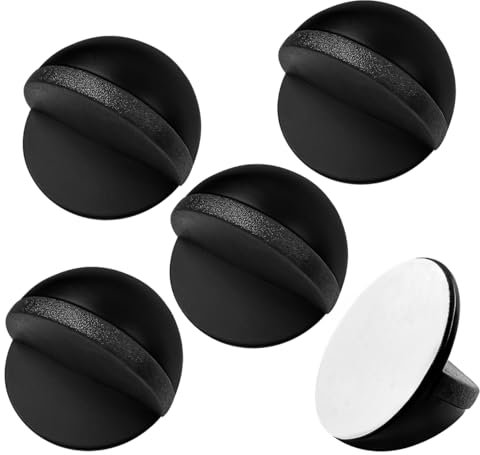 Xpieoyrm Lot de 5 Butées de Porte au sol Autocollantes, Arrêts et Butées de Porte en Acier Inoxydable, Butee de Porte Interieur, Butoirs de Porte pour Protéger Murs, Portes et Meubles