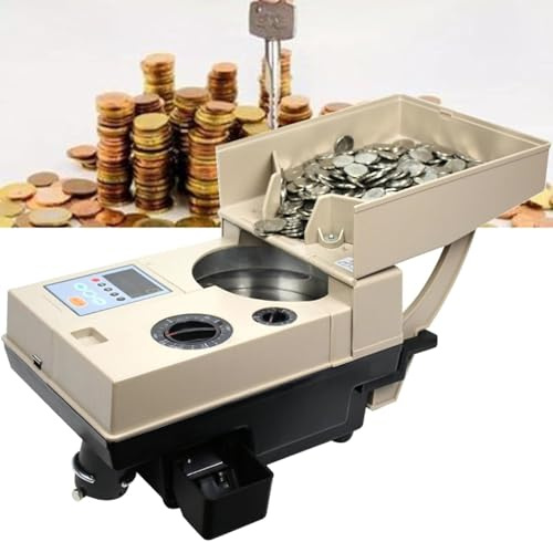 Compteur de pièces qui compte la valeur et trie rapidement un grand volume de pièces mélangées – Compte les pièces