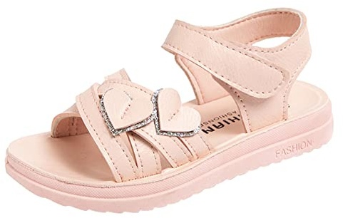 Sandals Girls Children's Shoes 2025 Barefoot Trainers Summer Trekking Sandals Breathable Summer Shoes Children's Shoes Beach Shoes Outdoor Leather Sandals Bathing Shoes Comfortable Slippers Adjustable