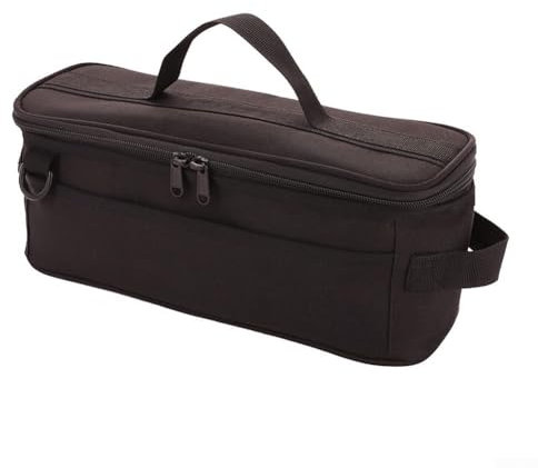 Solución de almacenamiento para actividades al aire libre, bolsa de transporte de estaca de tela Oxford fuerte con múltiples usos (negro)