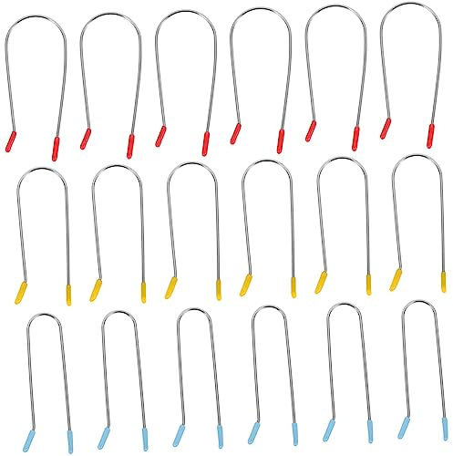 SAFIGLE Pinzas para Rulos Calientes 24 Piezas Kit Clips de Fijación Metal 3 Tamaños (3.2 Cm, 2.54 Cm, 1.9 Cm) para Mujer Uso en Salón y Hogar Peluquería Accesorios para Peinado