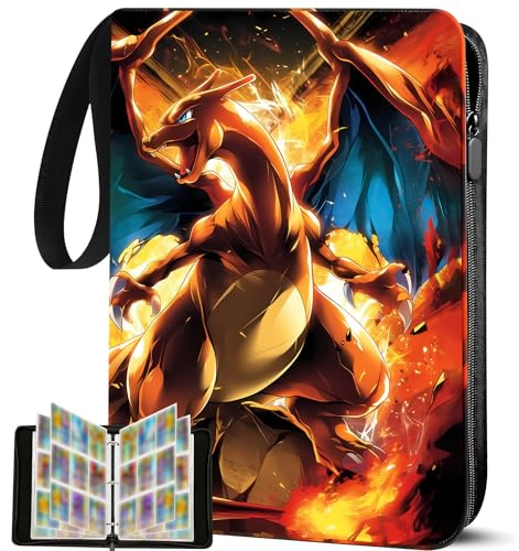 TATAFUN Trading Card Binder 900 Pockets, Card Binder for Kids,PU Waterproof Card Folder,Card Collection Binder with Zipper, for Kids Adult Birthday Gifts, for Boys Girls Collectors Gifts (ZDL-900)