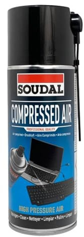 Aria Compressa Spray 400ml, Purificatore D'aria Compressa, Pulitore per Tastiera, Computer Fotocamera Telefono Cellulare, Pulizia PC Inodore, Pulitore per Computer e Tastiera (3)