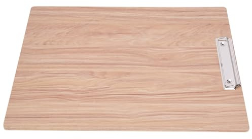 OVAQUIXI 8K Wooden Sketching Clipboard, Lightweight Writing Board with Metal Clamp/Holder, Ideal for Drawing Students