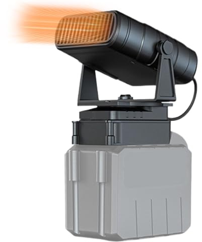 Bilvärmare – bärbar batteri 12 V bil lastbil SUV avfrostningsvärmare | USB-port utrymme luftvärmare för kontor verkstad camping tält, liten personlig värmare för fordon