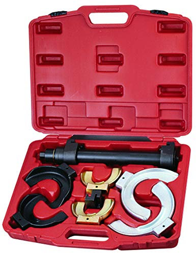 Spezial Federspanner Montage und Demontage Satz universal mit 3 paar Federhalter für viele McPherson Federn 7-tlg. (Fahrwerk-Instandsetzung Werkzeug)