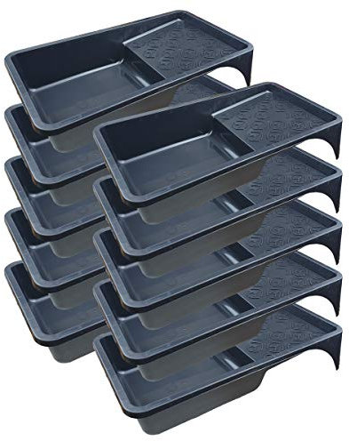 Lot de 10 bacs à peinture en plastique 160 x 310 mm