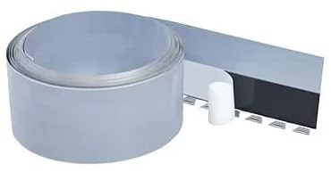 Fugenblech/Dichtblech VB2 160 mm x 20 m, Rolle mit Fuß inkl. 2 Stoßklammern/Rolle