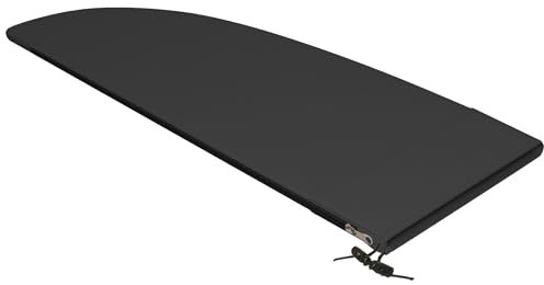 Outsunny Housse de Protection imperméable pour Parasol déporté avec Fermeture éclair et Cordon de Serrage Tissu Oxford avec revêtement Plastique étanche Ø 56 x 220 cm Noir