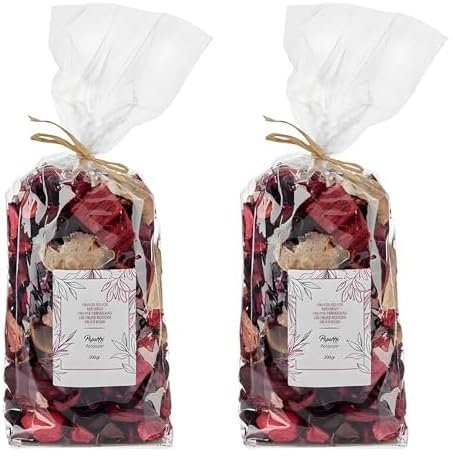 PARENCE.- Pot-Pourri Sacchetto 200g Gusto Frutti Rossi - Decorazione della Casa e Fragranza, Naturale, Versatile - Frutti Rossi, 200g (Confezione da 2)