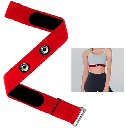 Wjelet Fascia toracica di ricambio per cardiofrequenzimetro, regolabile, compatibile con Garmin, Myzone MZ-1, Polar H10, H9, H7, Wahoo, CooSpo