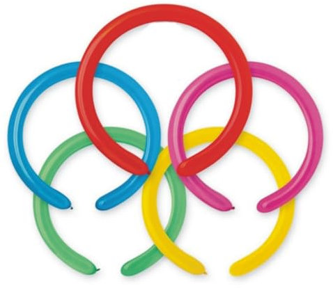 PALLONCINI MODELLABILI MANIPOLABILI COLORI MISTI 100 Pz. d4/80 Gemar