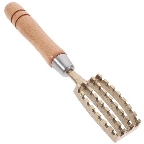 Veemoon Grattoir à Écailles De Poisson en Et Laiton Outil Cuisine Anti-dérapant Éplucheur De Poisson Portable Ustensile Préparation des Fruits De Mer