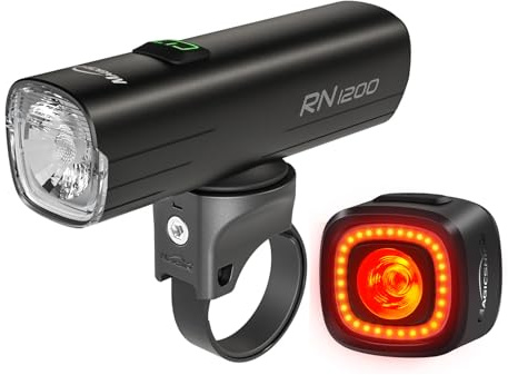 Magicshine Rechargeable Bike Light Set, 1200LM Headlight & 150LM Taillight