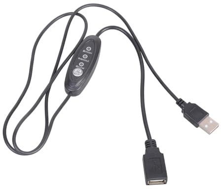 HINAYOSAN Justerbar 3-växlad USB-styrkabel kompatibel kylfläktar laptop-tillbehör DC5V 3A utgång USB-fläktförlängning