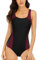 Halcurt Damen Sportlicher Einteiler Badeanzug Racer Back Schwimmanzug Figuroptimizer Bademode