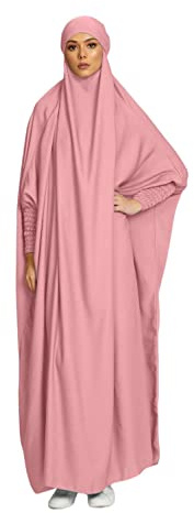 RUIG Vestido de Mujer Oración Mmusulmana Abaya Túnica Islámica Maxi Kaftan Africano Turquía Islam Dubai Turquía Vestido Largo con Hijab