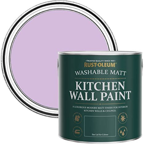 Rust-Oleum Purple Washable Kitchen Wall Paint in Matt Finish - Violet Macaroon 2.5L