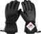 AOKKR Winterhandschuhe, 3M Thinsulate Wasserdicht Warme Fahrradhandschuhe Herren und Damen, Winddichte Skihandschuhe mit Touchscreen-Funktion, Outdoor Laufen Anti-Rutsch Sporthndschuhe - Schwarz