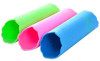 3 herramientas de ajo pelado de color aleatorio de silicona, pelador de ajos, herramienta de barril fácil de pelar al azar