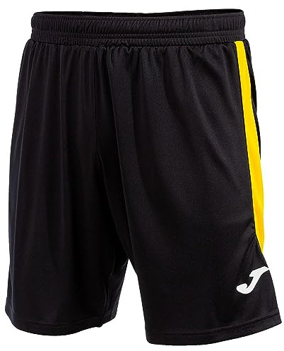 Joma Short Glasgow Noir/Jaune - Short Unisexe pour bébé