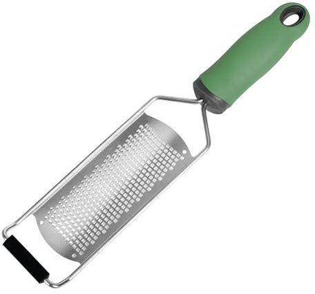 Râpe à fromage de cuisine, 31 cm de long, zeste de citron, râpe à fromage en acier inoxydable TPR, râpe à parmesan fine pour pommes de terre, courgettes, carottes, pommes, chou et fromage à pâte molle