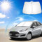 Ruiya Frontscheibenabdeckung Kompatibel mit Ford Fiesta ST MK7 2008-2016, Sonnenschutz für Frontscheiben Auto Windschutzscheiben Abdeckung Frontscheibe blockiert UV Frontscheibe Sonnenblende
