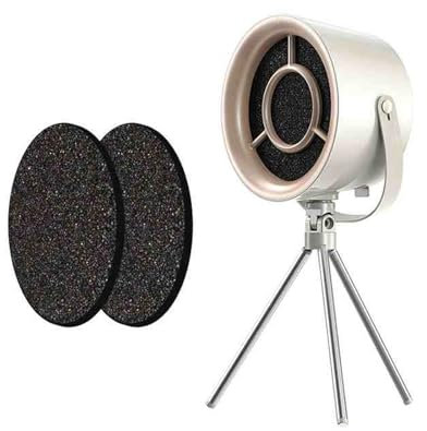 Campana extractora de sobremesa Trípode/cordón ajuste de 3 marchas campanas extractoras Desmontable Mini Campana Sobremesa Portable 18 * 10.8 * 42cm(White,A)