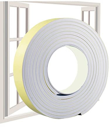Nastro isolante in schiuma autoadesivo, 1 pz Nastro in spugna EVA addensato bianco Schiuma forte Striscia anticollisione Sigillante isolante acustico Adesivo monofacciale(Grijs,10x40mm (2M))